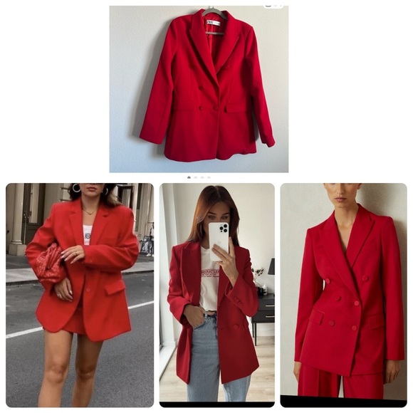 Zara Jackets & Blazers - Zara women’s red blazer